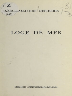 cover image of Loge de mer